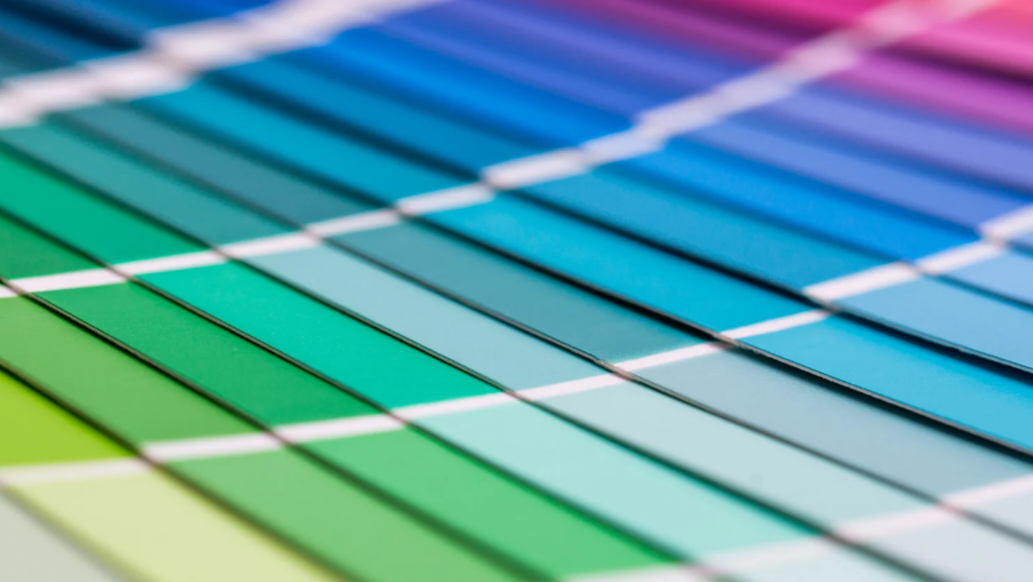 pantone color selection cards